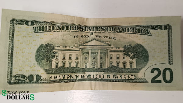 $20 bill back