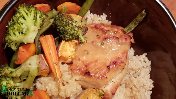 Healthy chicken stir fry with vegetables