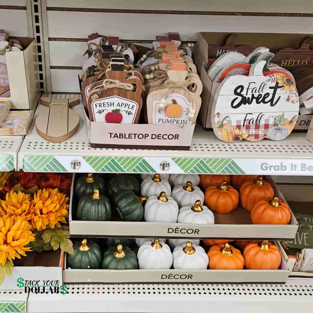 Fall tabletop decorations