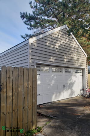 Garage Door and Fence